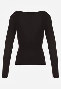 Renee - Czarna Marszczona Bluzka z Wiskozą Fizzasa. Okazja: na spotkanie biznesowe. Kolor: czarny. Materiał: wiskoza. Styl: biznesowy, elegancki #6