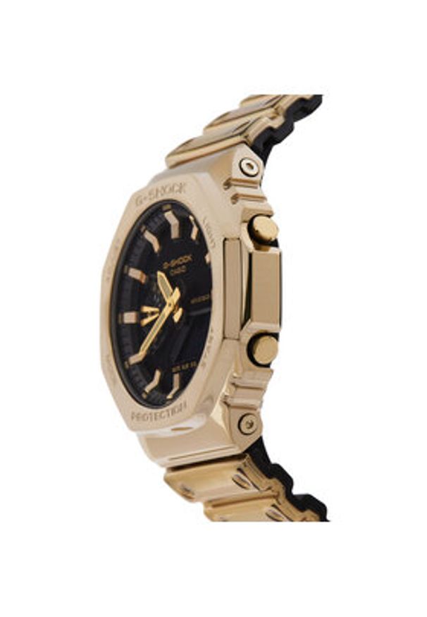 G-Shock Zegarek GM-2100YMG-9AER Złoty. Kolor: złoty. Materiał: syntetyk