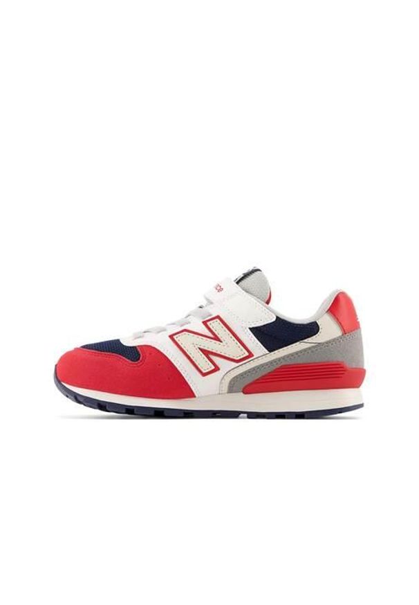Buty do chodzenia dla dzieci New Balance 996. Zapięcie: rzepy. Kolor: czerwony, wielokolorowy. Materiał: materiał, syntetyk, tkanina. Szerokość cholewki: normalna. Model: New Balance 996. Sport: turystyka piesza