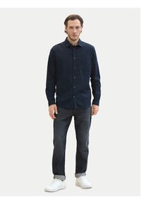 Tom Tailor Koszula 1040141 Granatowy Regular Fit. Kolor: niebieski. Materiał: bawełna