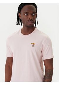 Aeronautica Militare T-Shirt 261TS1580UJ00372 Różowy Regular Fit. Kolor: różowy. Materiał: bawełna #3