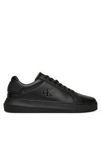 Calvin Klein Jeans Sneakersy Chunky Cupsole Ru Patch Lth YM0YM01296 Czarny. Kolor: czarny. Materiał: skóra