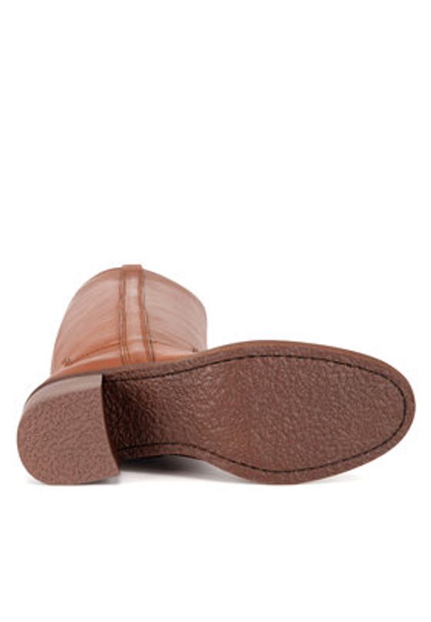 Gino Rossi Kozaki WGA3345-1Z Brązowy. Kolor: brązowy. Materiał: skóra