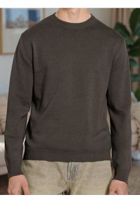 Sinsay - Sweter z długim rękawem - zielony. Kolor: zielony. Długość rękawa: długi rękaw. Długość: długie