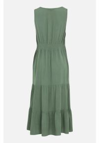 Happy Holly - Marszczona sukienka Layla. Kolor: zielony. Materiał: materiał. Długość rękawa: bez rękawów #2