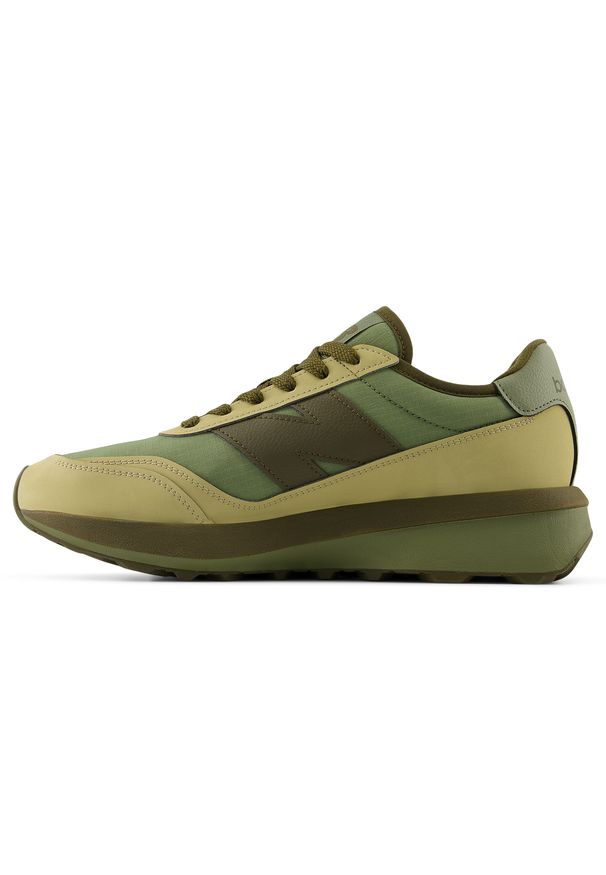 Buty unisex New Balance U370OC – zielone. Kolor: zielony. Materiał: zamsz, skóra. Szerokość cholewki: normalna. Sezon: lato