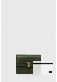 MICHAEL Michael Kors portfel skórzany damski kolor zielony. Kolor: zielony. Materiał: skóra #4