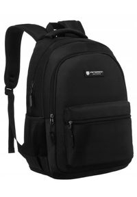 Plecak męski Peterson PTN 79902 czarny. Kolor: czarny. Materiał: materiał, poliester #1