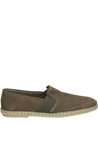 Venezia - ESPADRYLE MĘSKIE 1055 SER GRIS. Materiał: zamsz, syntetyk, skóra