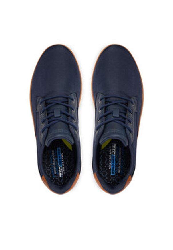 skechers - Skechers Półbuty 205716/NVY Granatowy. Kolor: niebieski. Materiał: materiał