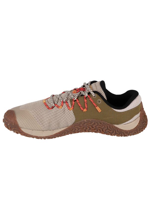 Buty do biegania męskie, Merrell Trail Glove 7. Kolor: beżowy. Materiał: guma, materiał, syntetyk, tkanina