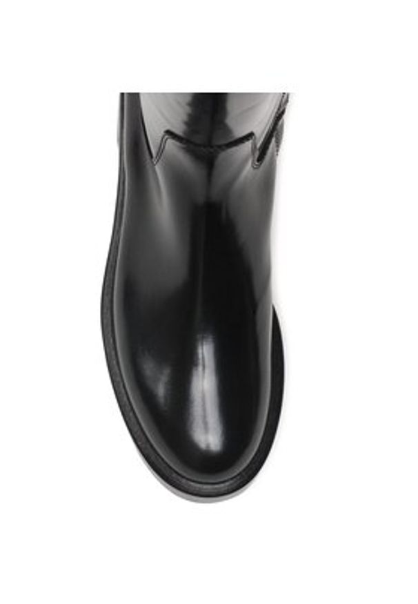 Alberta Ferretti Oficerki 22251A6201 8005 Czarny. Kolor: czarny. Materiał: skóra