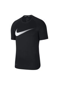 Koszulka męska do biegania Nike Pro Short-Sleeve Graphic Top CT6392. Materiał: materiał, włókno, elastan, dzianina, skóra, poliester. Technologia: Dri-Fit (Nike). Sport: fitness #6