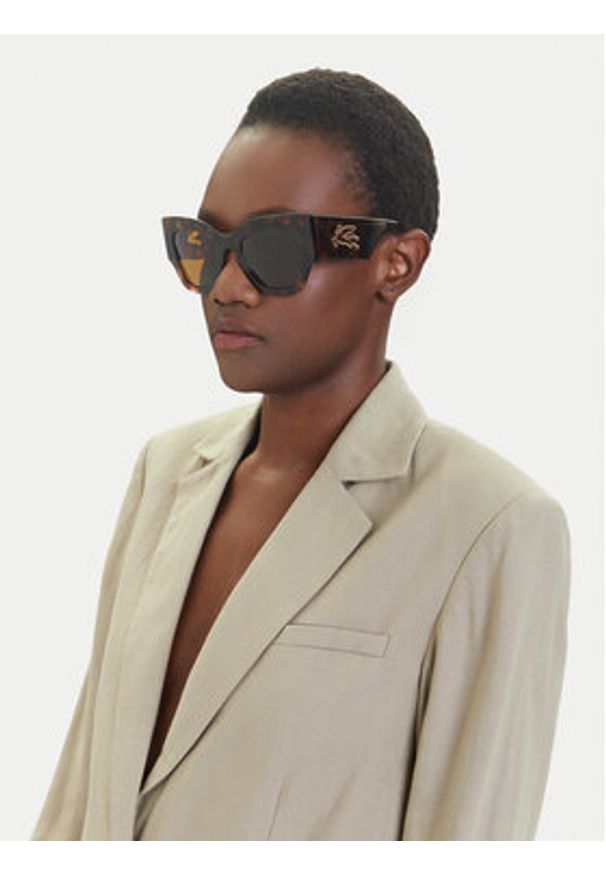 ETRO - Etro Okulary przeciwsłoneczne 0076/S 207798 Brązowy. Kolor: brązowy