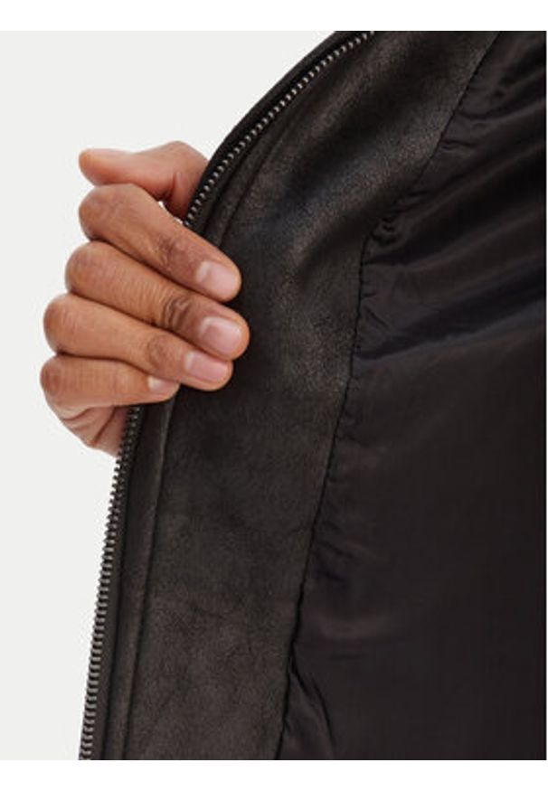 Desigual Kurtka przejściowa 26SWEW10 Czarny Regular Fit. Kolor: czarny. Materiał: wiskoza