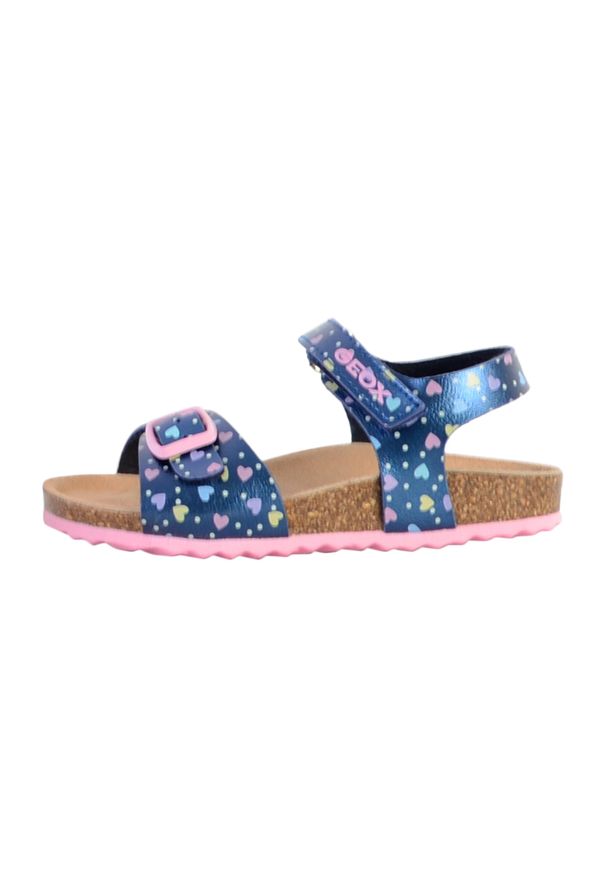 Geox - Sandały GEOX B SANDAL CHALKI GIRL Niebieski. Kolor: niebieski. Materiał: syntetyk, tkanina. Styl: sportowy