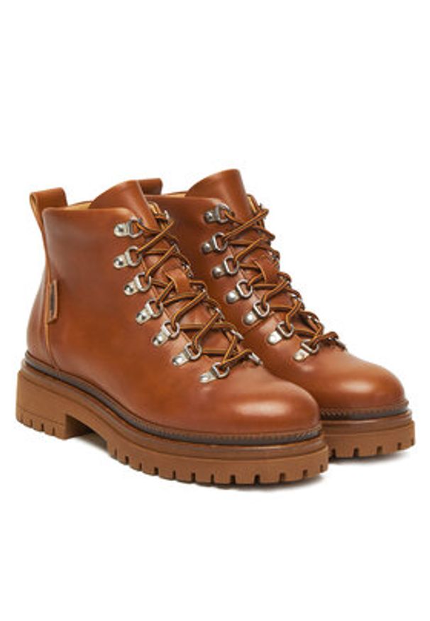 Weekend Max Mara Trzewiki Alain 25257961156 Brązowy. Kolor: brązowy. Materiał: skóra