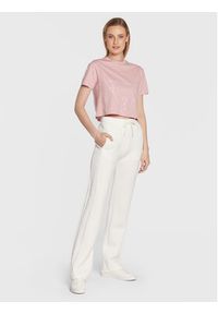 Guess T-Shirt Adele V2YI06 K8HM0 Różowy Regular Fit. Kolor: różowy. Materiał: bawełna #5