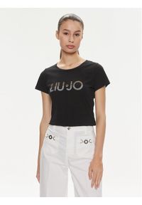 Liu Jo T-Shirt VA4216 JS923 Czarny Regular Fit. Kolor: czarny. Materiał: bawełna #1