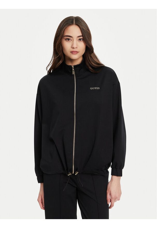 Guess Bluza V5YL09 KCX42 Czarny Regular Fit. Kolor: czarny. Materiał: syntetyk