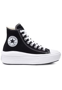 Buty Converse Chuck Taylor All Star Move 568497C - czarne. Kolor: czarny. Materiał: guma. Szerokość cholewki: normalna. Obcas: na platformie. Model: Converse All Star #1