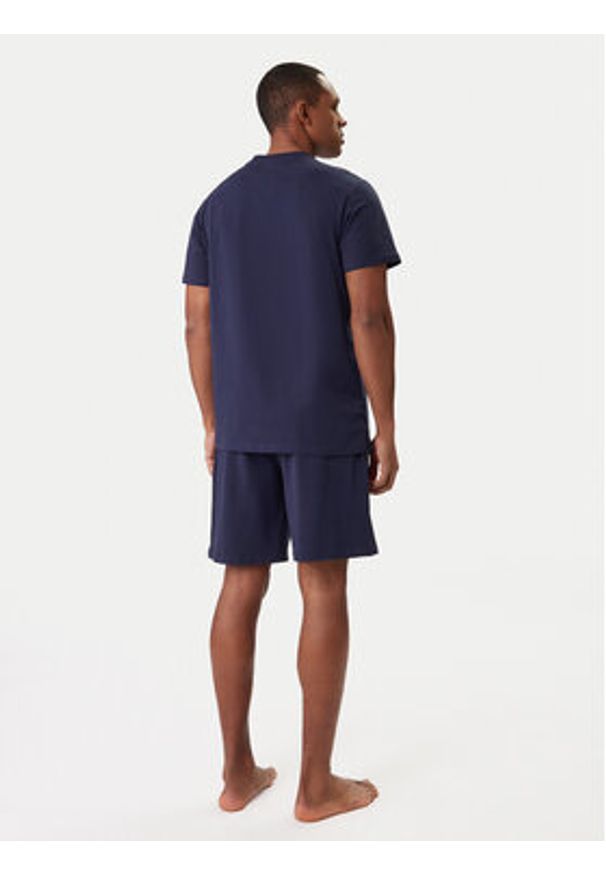 Karl Lagerfeld - KARL LAGERFELD Piżama B1M45005 Granatowy Regular Fit. Kolor: niebieski. Materiał: bawełna