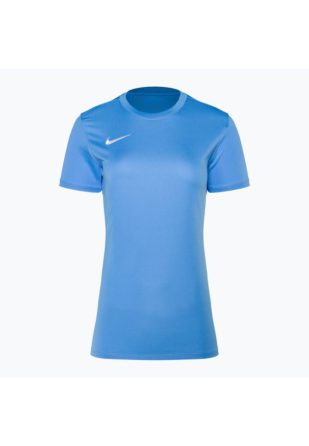 Koszulka piłkarska damska Nike Dri-FIT Park VII. Kolor: niebieski. Technologia: Dri-Fit (Nike). Sport: piłka nożna