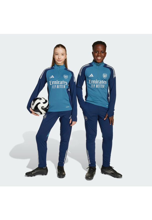 Adidas - Spodnie treningowe Arsenal Tiro 25 Competition. Kolor: niebieski. Materiał: dresówka. Sport: piłka nożna, fitness
