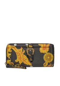 Versace Jeans Couture Duży Portfel Damski 75VA5PF1 Czarny. Kolor: czarny. Materiał: skóra #1