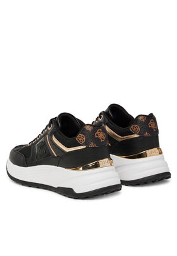 Guess Sneakersy FLTFON FAB12 Czarny. Kolor: czarny. Materiał: skóra