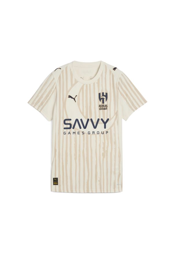 Puma - Damska koszulka KIDSUPER × AL-HILAL SFC PUMA Alpine Snow Club Navy White Blue. Kolor: niebieski, wielokolorowy, biały. Sport: piłka nożna
