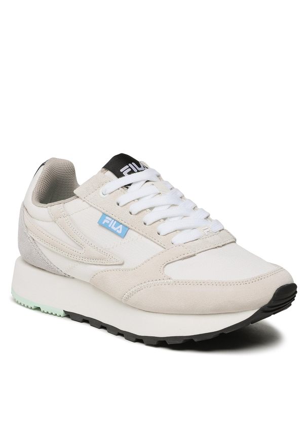 Sneakersy Fila Run Formation Wmn FFW0298.10005 Marshmallow. Kolor: beżowy. Materiał: skóra. Sport: bieganie