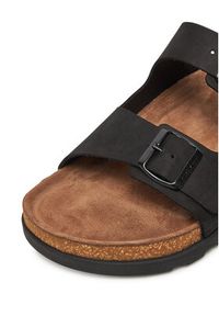 Rieker Klapki 21190-00 Czarny. Kolor: czarny. Materiał: skóra, nubuk #4