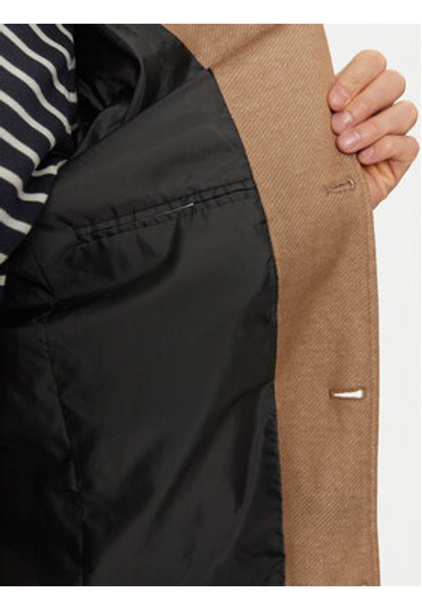 Jack & Jones - Jack&Jones Płaszcz przejściowy 12259805 Brązowy Regular Fit. Kolor: brązowy. Materiał: syntetyk