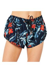 Spodenki plażowe damskie Superdry Surf Boardshort. Kolor: niebieski. Materiał: poliester