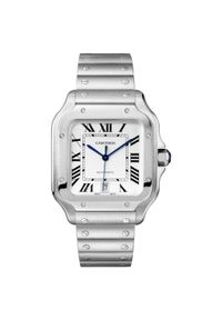Cartier - CARTIER ZEGAREK Santos WSSA0018. Rodzaj zegarka: analogowe. Materiał: syntetyk, skóra #1