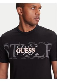 Guess T-Shirt M5YI14 I3Z14 Czarny Regular Fit. Kolor: czarny. Materiał: bawełna #5