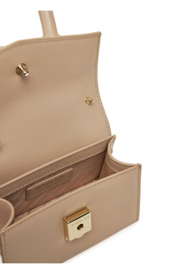 Patrizia Pepe Torebka 8B0208/L061 Beżowy. Kolor: beżowy. Materiał: skórzane