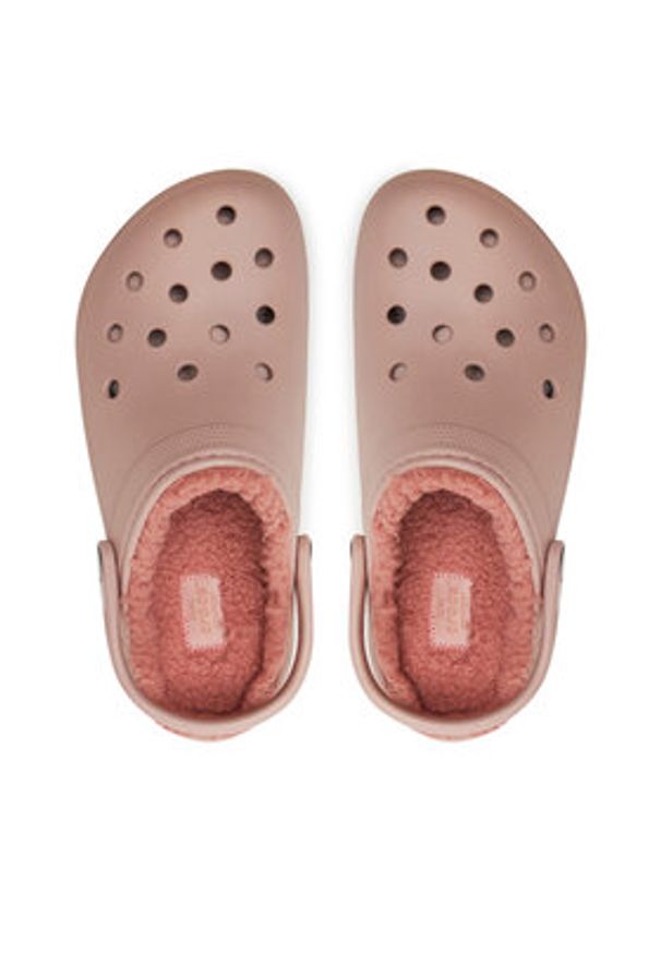 Crocs Klapki Classic Platform Lined Clog W 207938 Różowy. Kolor: różowy. Obcas: na platformie