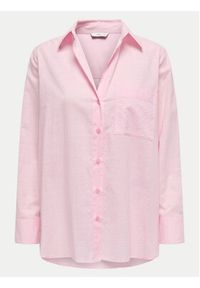 only - ONLY Koszula Salina 15335255 Różowy Regular Fit. Kolor: różowy. Materiał: bawełna #3