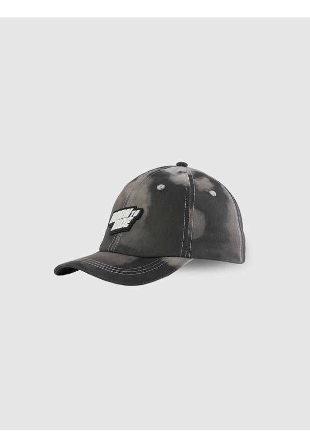 4f - 4F Czapka z daszkiem strapback dziecięca - szara MT. Kolor: szary. Materiał: materiał, bawełna, skóra. Sezon: lato. Styl: klasyczny, casual