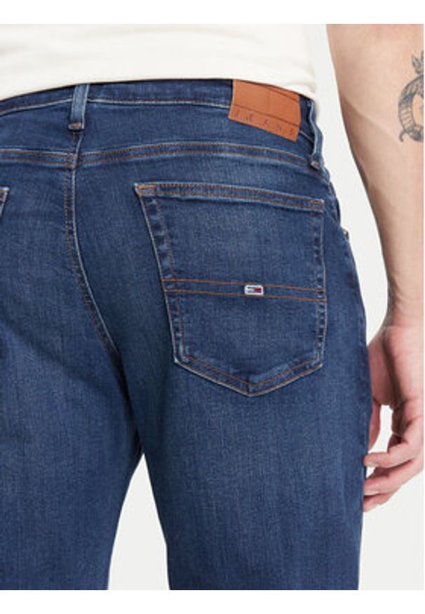 Tommy Jeans Jeansy Ryan DM0DM21892 Granatowy Slim Fit. Kolor: niebieski