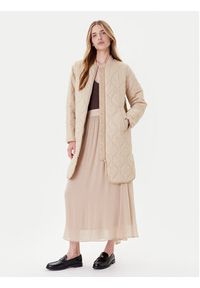 JOOP! Kurtka zimowa Carla 10018874 30047609 Beżowy Regular Fit. Kolor: beżowy. Materiał: syntetyk. Sezon: zima #3