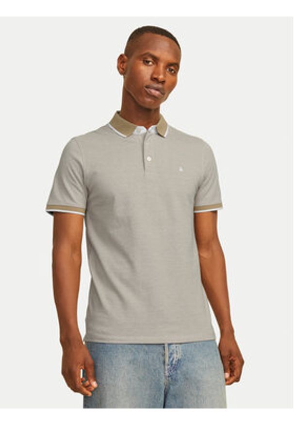 Jack & Jones Komplet koszulek polo Paulos 12191216 Szary Slim Fit. Typ kołnierza: polo. Kolor: szary. Materiał: bawełna