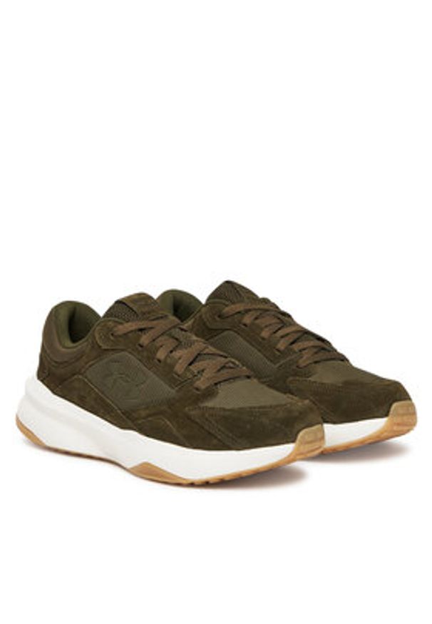 Under Armour Sneakersy UA Edge Suede 3027731 Czarny. Kolor: brązowy. Materiał: materiał