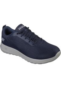 skechers - Adidasy Skechers Go Walk Max, Mężczyźni. Kolor: niebieski. Materiał: materiał. Sport: fitness