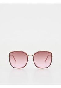 Reserved - Okulary przeciwsłoneczne - bordowy. Kolor: czerwony #1