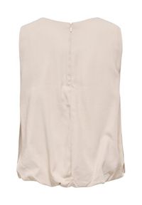 only - ONLY Top Aris 15364287 Beżowy Loose Fit. Kolor: beżowy. Materiał: wiskoza #4