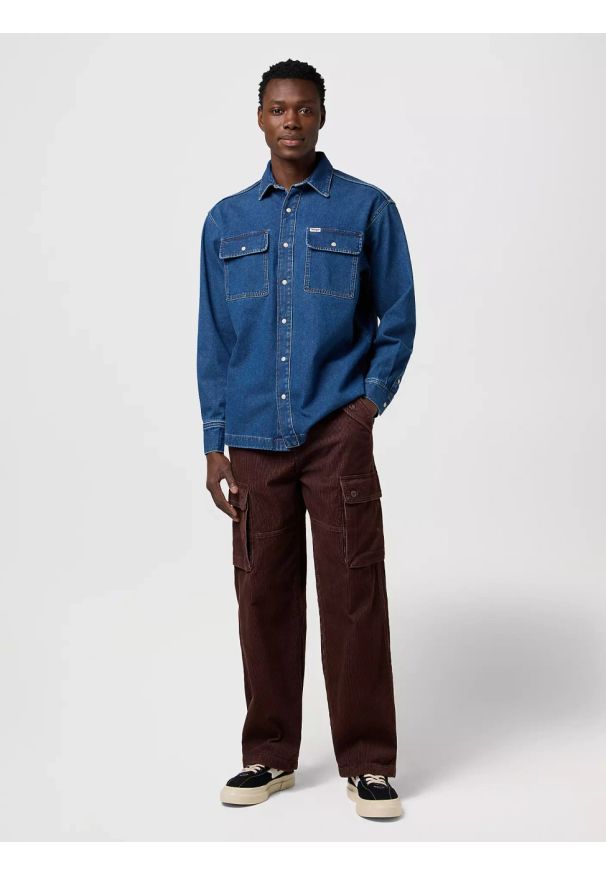 Wrangler - MĘSKIE SPODNIE WRANGLER CJ LOOSE CARGO MAHOGANY 112371049