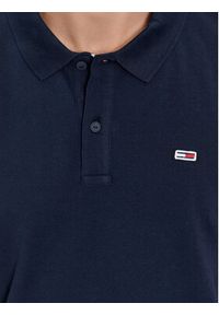 Tommy Jeans Polo DM0DM18312 Granatowy Slim Fit. Typ kołnierza: polo. Kolor: niebieski. Materiał: bawełna #5